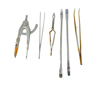 6 Pcs Assorted Medical Tool Set Tweezers Clamp and Drawing Compass - Picture 1 of 8