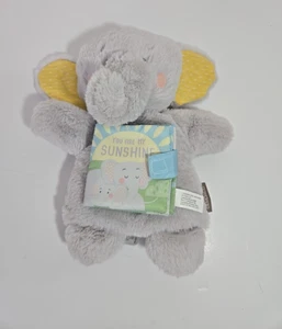 Demdaco Elephant Hand Puppet Plush Toy w/ Detachable You Are My Sunshine Book - Picture 1 of 10
