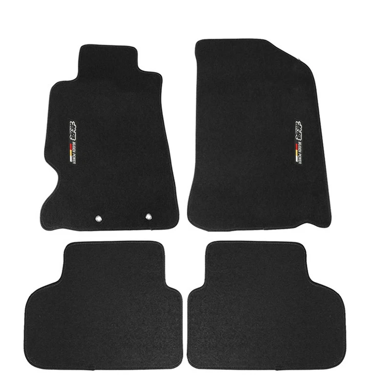 For 02-06 Acura RSX Coupe Black Floor Mats Carpets Nylon w/ mugen RS 4pcs set - Image 1 of 1