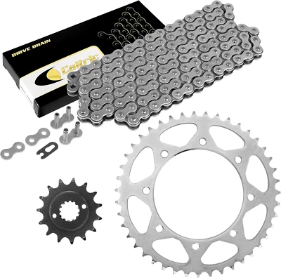 Kit de cadena de transmisión y piñón compatible con Kawasaki KLR650 KL650A KL650E 1990 Foto 1 de 4