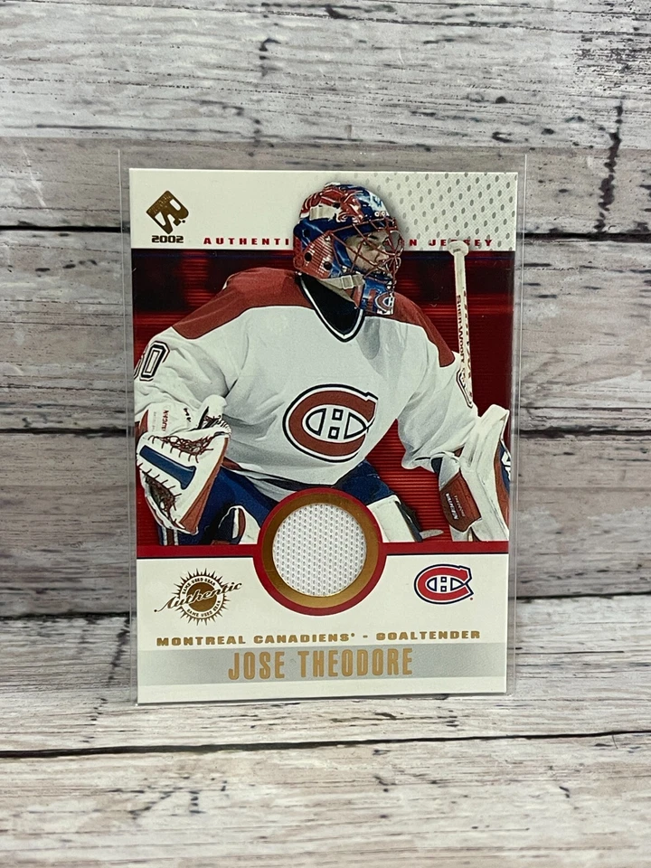 2001-02 Private Stock Game-Used Gear #55 Jose Theodore - Image 1 of 1