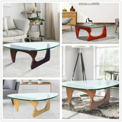 12/19mm Modern Noguchi Coffee Table Accent Solid Wood Side End Table Living Room - Image 1 of 3