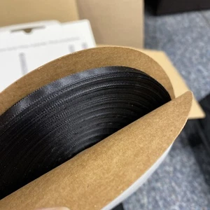 1/4" 6mm Ribbon 100% Polyester High-quality Ribbon 100 Yards Black - Picture 1 of 2