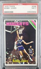 1975-76 Topps Bobby Jones #298 HOF RC PSA 7