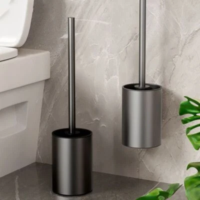 Long Handle Toilet Brush Holders Wall Mounted Bathroom Cleaning Tools - image 1 of 4