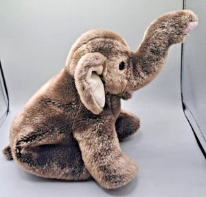 Ty 2001 Beanie Buddies TRUMPET Elephant Buddy Brown 16" Plush Stuffed Animal Toy - Picture 1 of 14