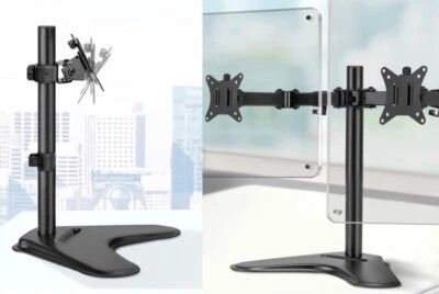 Monitor Stand Arm Dual Single TV Mount Bracket Holder Freestanding Desk Table - image 1 of 3