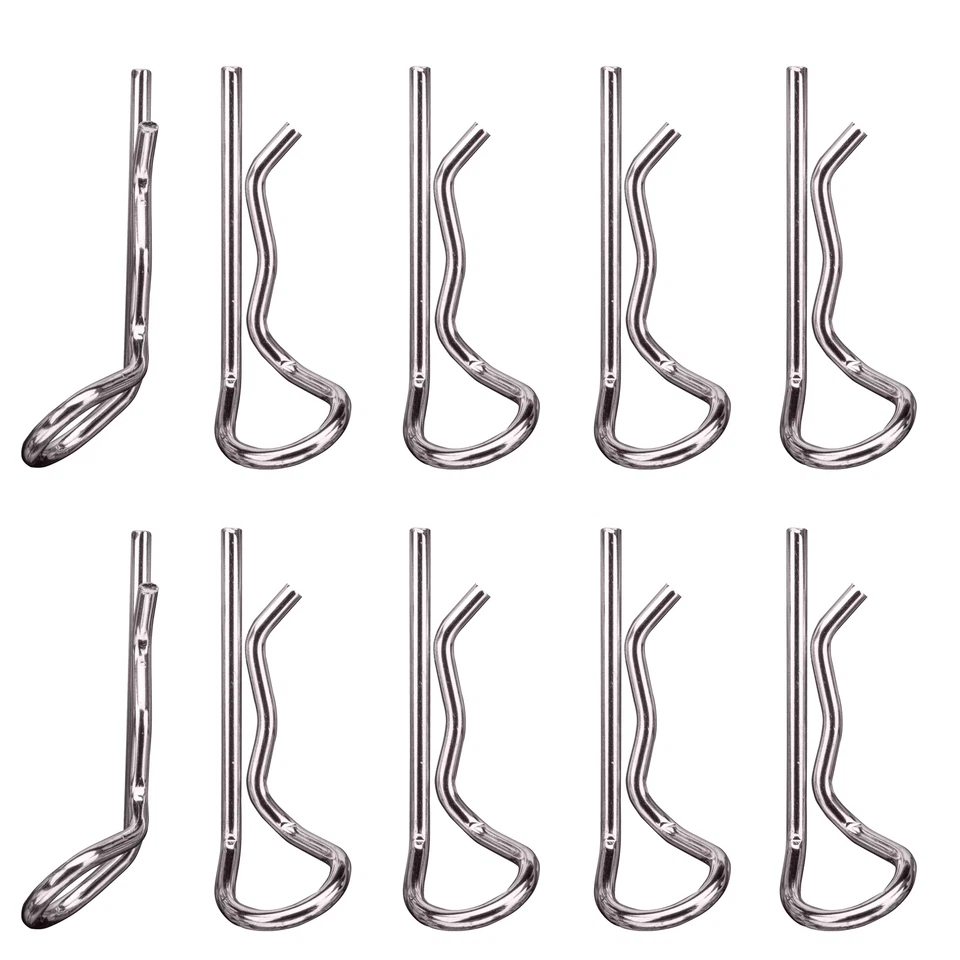 Karosserie Klammern Clips 25 mm silber für RC Car 1:8 10 Stk partCore 310033 - Bild 1 von 1