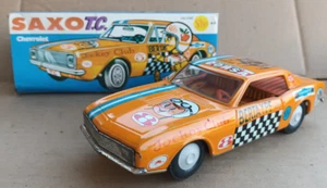 Rare Vintage 60's Racer Chevy Chevrolet Tin Litho car Saxo Argentina 8"New Box - Picture 1 of 18