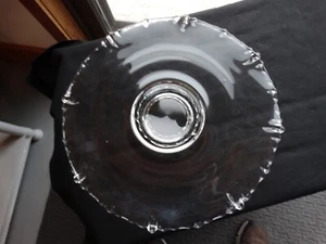 Vintage Indiana Glass Clear Daisy 13 1/2" Footed Cake Plate Very Good Used Cond. - Picture 1 of 9