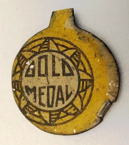Antique Metal Tobacco Tag: GOLD MEDAL; Cameron & Cameron Co; Richmond VA - Picture 1 of 2