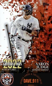 Aaron Judge 2023 Topps 2022 Greatest Hits #22GH-14 New York Yankees - Picture 1 of 2