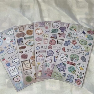 Kamio Japan Word Stickers Set of 5, Stylish, Used Condition - Picture 1 of 4