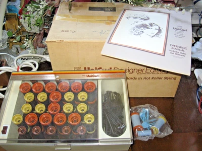 Helen Curtis Unicurl Designer Edition 34 Hot Rollers Curlers CLIPS Set, PAGEANT - Image 1 of 4