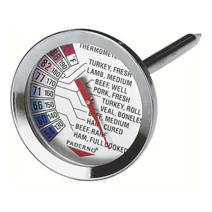 Termómetro para Asar Acero Inoxidable +54° +88°C Sambonet Paderno - Imagen 1 de 1