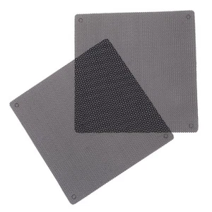 2 Stück PVC Staubdichter Filter Quadratisches Computernetz Staubdichte - Photo 1/12