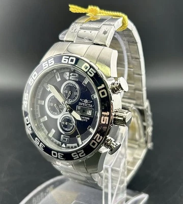 Reloj Cronógrafo Invicta 1013 Pulsera Acero Inoxidable Esfera Azul Oscuro 100m 46mm Foto 1 de 4