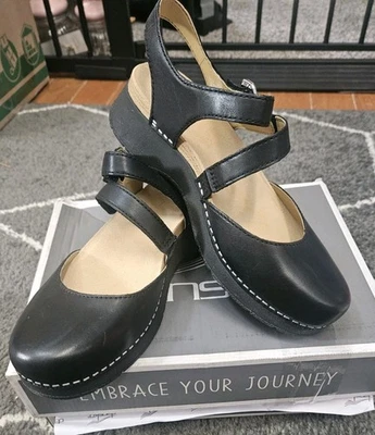 DANSKO Women’s 36 Mary Jane Rissa Nappa Black Leather  Comfort Work Beauty 5.5–6 - Image 1 of 4