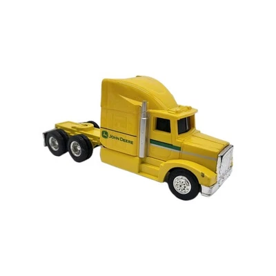 ERTL John Deere Semi Truck 18 Wheeler Yellow Diecast Truck Toy Freightliner - Image 1 of 4