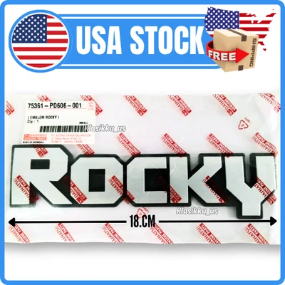DAIHATSU ROCKY FRONT FENDER SIDE EMBLEM GENUINE PARTS 1pcs NEW Genuine - Image 1 of 4