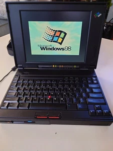 IBM Thinkpad 365X - Vintage Intel Pentium Notebook with 24MB RAM & Windows 98 - Picture 1 of 7