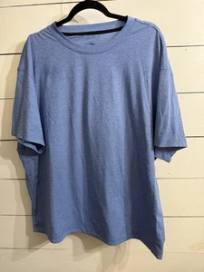 Lululemon Men Solid Blue Drysense Training Short Sleeve Shirt 2XL/3XL - Picture 1 of 6