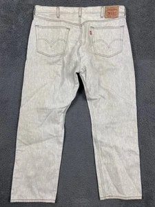 Levi's Herren 501 xx Jeans Gr. 42x32 Straight Leg Button Fly grau/weiß - Bild 1 von 18