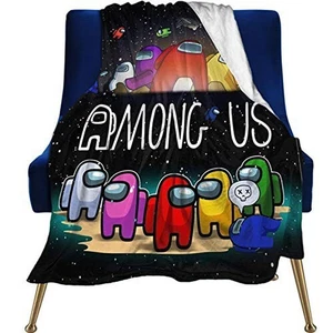 Among Us Throw Blanket Soft Warm Flannel - 80X60 inches (204 x 153 cm) - Picture 1 of 6