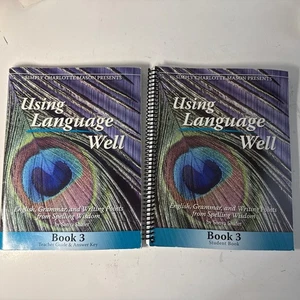 Using Language Well Student & Teacher Guide, Book 3 Sonya Shafer, No Writing - Picture 1 of 3