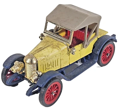 Morris Oxford vintage Dinky Toys 476 - 1913 en modelo diecast amarillo/azul/rojo Foto 1 de 4