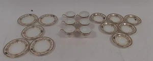 Aynsley Henley Bone China Tea Set for 6 Cups and Saucers & Side Plates England - Picture 1 of 9