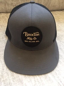 Brixton Mfg Co Mesh Back Trucker Cap - Black/Grey - Picture 1 of 9