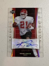 2007 Upper Deck Trilogy Kolby Smith Auto 21/133 Kansas City Chiefs JERSEY NUMBER