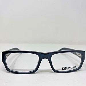 DB Sport Eyeglasses Frames Player 53-18-135 Black Full Rim N621 - Picture 1 of 8