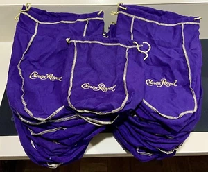 Crown Royal Bags ~ Großpackung Menge 41 ~ 39 lila XL 13"" Taschen und 2 lila 9"" Taschen - Bild 1 von 2