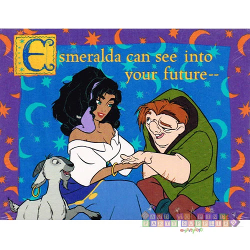 HUNCHBACK OF NOTRE DAME INVITATIONS (8) ~ Disney Birthday Party Supplies Cards - Image 1 of 1