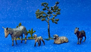 VINTAGE LEAD FARM ANIMAL donkey lamb sheep Goat tree bush Britain’s plus others - Picture 1 of 16
