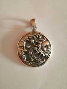 Colgante de plata de ley .925 Eclipse - Imagen 1 de 1