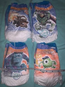 Vintage Huggies Pull Ups Grande Disney MONSTERS da collezione 32-40 libbre 3T 4T - Foto 1 di 2
