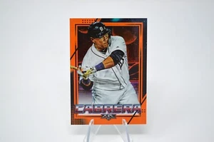 2020 Topps Fire Miguel Cabrera Orange Parallel /299 Detroit Tigers #166 - Bild 1 von 2
