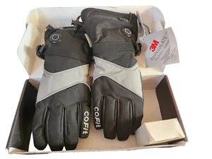 HEATED GLOVES SIZE M Unisex Waterproof Rechargeable Thinsulate BLack & Gray NEW - Picture 1 of 5