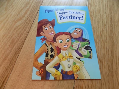 Disney Storybook поздравительная открытка на день рождения история игрушек новый винтажный Buzz Lightyear - Изображение 1 из 4