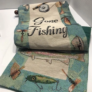 Vintage Gone Fishing Home Interiors & Gifts Wall Decor - Picture 1 of 2
