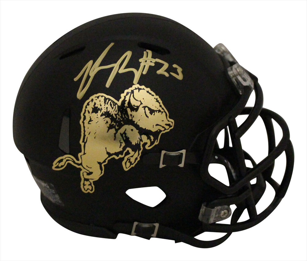 Phillip Lindsay Autographed Signed Colorado Buffaloes Chrome Mini Helmet Beckett 