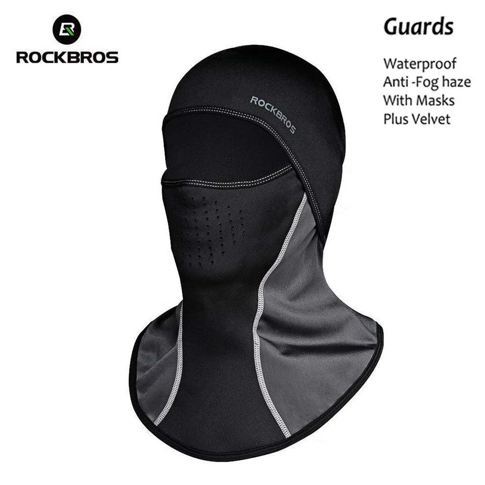 Sombrero antiniebla Rockbros pasamontañas Windstopper pañuelo gorra térmica al por mayor Foto 1 de 4