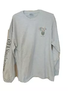 Camiseta Over The Line Tournament 2001 48º Anual Vintage Manga Larga Gris Talla L - Imagen 1 de 9