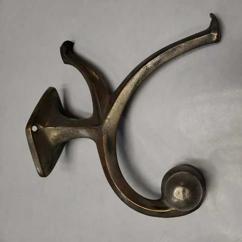 Antique Bathroom Shelf Bracket | Brass Towel Holder Bar Victorian Art Deco Cover