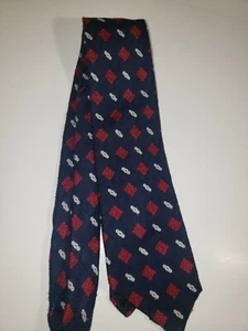 Vintage Andhurst blau rot und weiß mehrfarbig Polyester Herren Krawatte - Bild 1 von 4