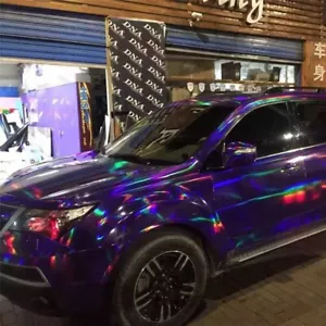 Glossy Purple Laser Chameleon DIY Car Body Film Vinyl Wrap Sticker Decal Decor - Bild 1 von 12