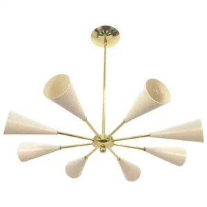 Conical Sputnik Chandelier Stilnovo Style 8 Lights Mid Century Wall Lamp - Picture 1 of 9